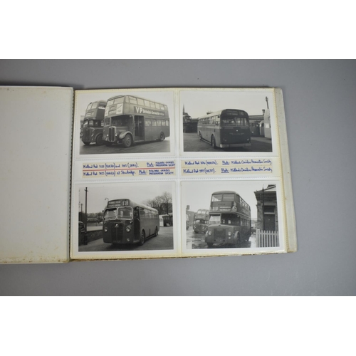 212 - A Collection of Four Photograph Albums Containing Photographs of Buses and Depots c.1970