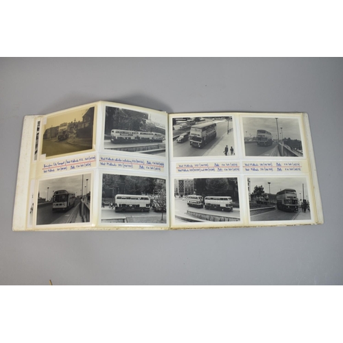 212 - A Collection of Four Photograph Albums Containing Photographs of Buses and Depots c.1970