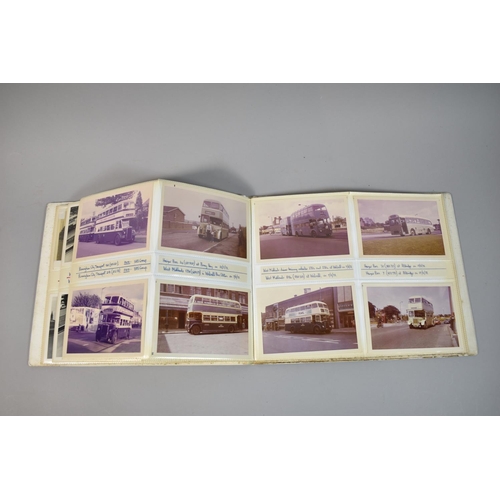 212 - A Collection of Four Photograph Albums Containing Photographs of Buses and Depots c.1970