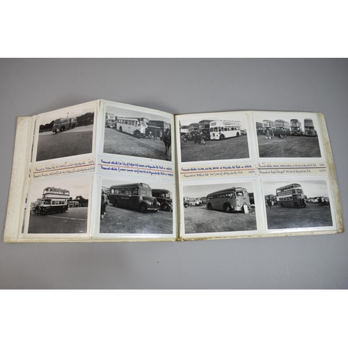 212 - A Collection of Four Photograph Albums Containing Photographs of Buses and Depots c.1970