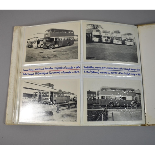 212 - A Collection of Four Photograph Albums Containing Photographs of Buses and Depots c.1970