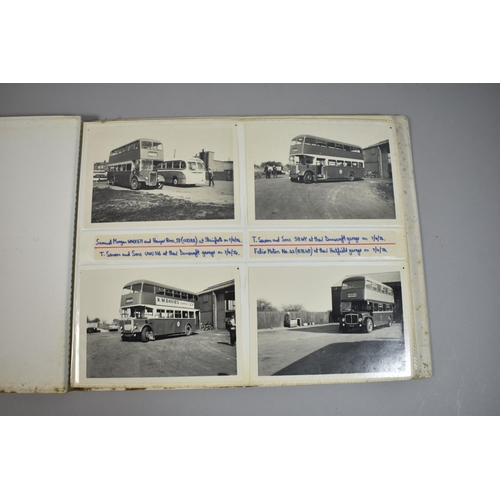 212 - A Collection of Four Photograph Albums Containing Photographs of Buses and Depots c.1970