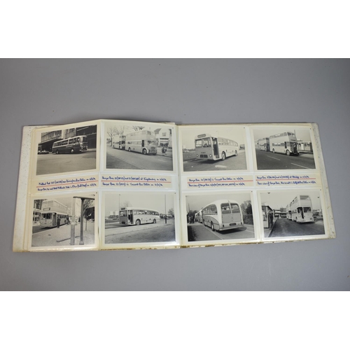 212 - A Collection of Four Photograph Albums Containing Photographs of Buses and Depots c.1970