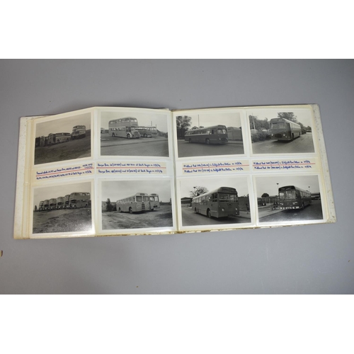 212 - A Collection of Four Photograph Albums Containing Photographs of Buses and Depots c.1970