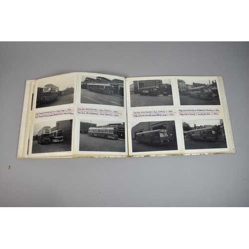 212 - A Collection of Four Photograph Albums Containing Photographs of Buses and Depots c.1970