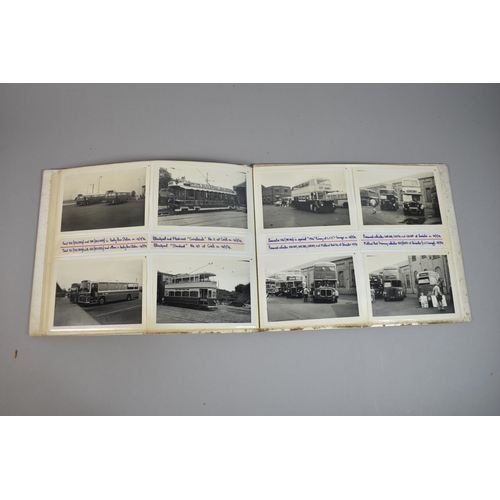 212 - A Collection of Four Photograph Albums Containing Photographs of Buses and Depots c.1970