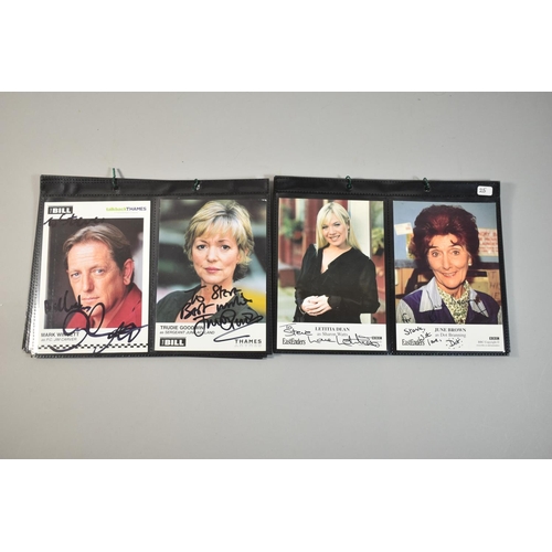 219 - A Collection of Autographed Photographs from TV Series Eastenders and The Bill