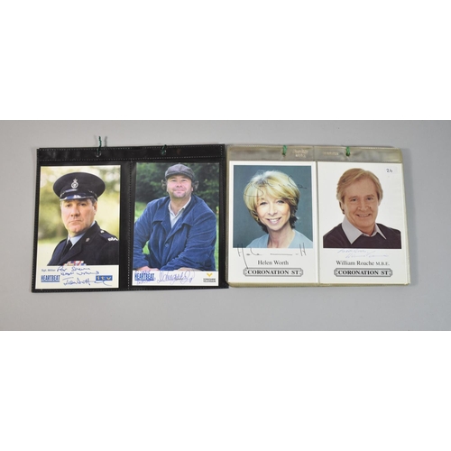 220 - A Collection of Autographed Photographs from TV Series Coronation Street and Heartbeat