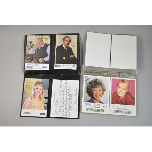 220 - A Collection of Autographed Photographs from TV Series Coronation Street and Heartbeat