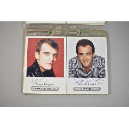 220 - A Collection of Autographed Photographs from TV Series Coronation Street and Heartbeat