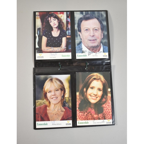 221 - A Collection of Autographed Photographs from TV Series Emmerdale and Brookside