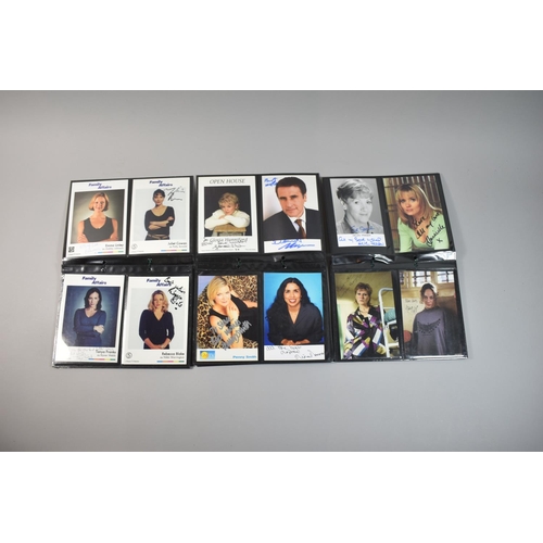 223 - A Collection of Signed Photographs from TV Series Bad Girls, Family Affairs and GMTV