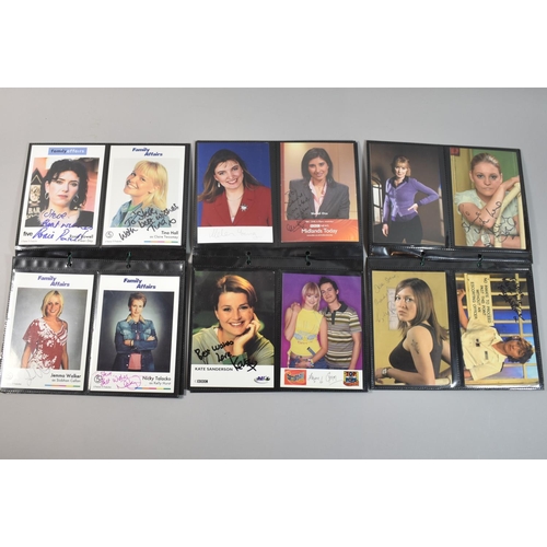 223 - A Collection of Signed Photographs from TV Series Bad Girls, Family Affairs and GMTV