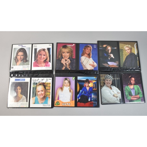 223 - A Collection of Signed Photographs from TV Series Bad Girls, Family Affairs and GMTV