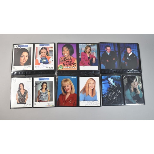 223 - A Collection of Signed Photographs from TV Series Bad Girls, Family Affairs and GMTV