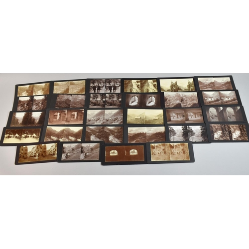 228 - A Collection of Eight Boxes of Stereoscopic Cards Relating to France