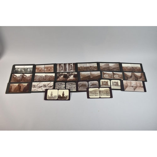 228 - A Collection of Eight Boxes of Stereoscopic Cards Relating to France