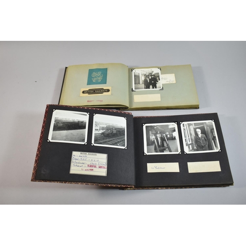 234 - Two Albums Containing British Railway Photographs of Blackpool Depot, Daily Working, Trains and Staf... 