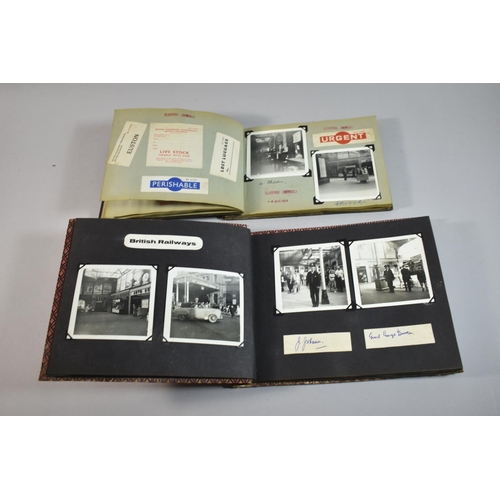 234 - Two Albums Containing British Railway Photographs of Blackpool Depot, Daily Working, Trains and Staf... 