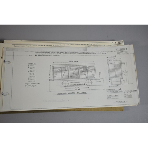 237 - A Collection of Printed Railway Ephemera Relating to German, French and UK Trains, Diagrams, Routes ... 