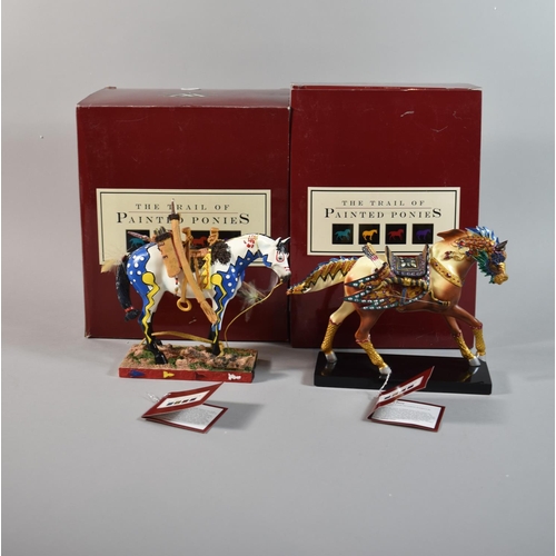 262 - Two Boxed Painted Ponies, 