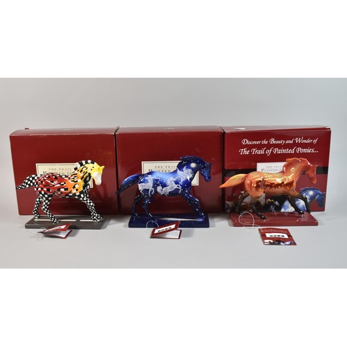 268 - Three Boxed Painted Ponies, Stagecoach Pony, Stardust and Horsepower to Burn