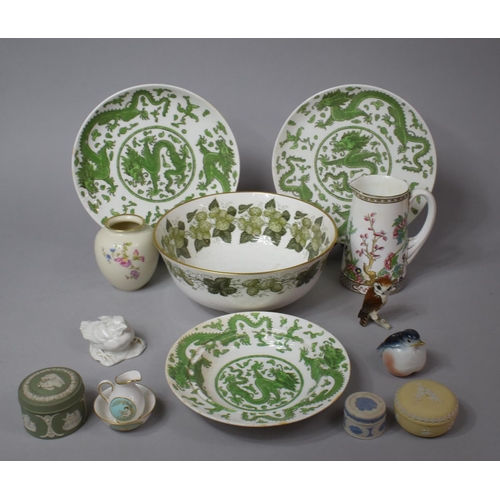 364 - A Collection of Various Ceramics to comprise The Worcester Hop Marathon Pattern Bowl, Coalport India... 