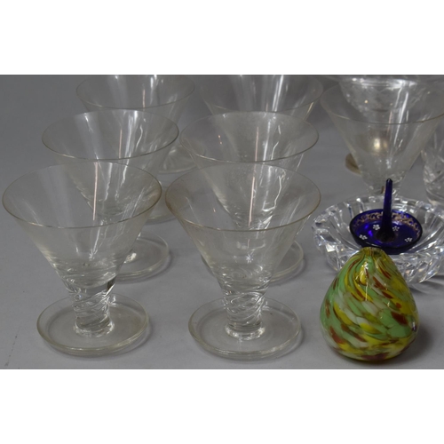 431 - A Collection of Drinking Glasses to comprise Wines, Six Tudor Sherries, Tumblers, Air Twist Glasses,... 