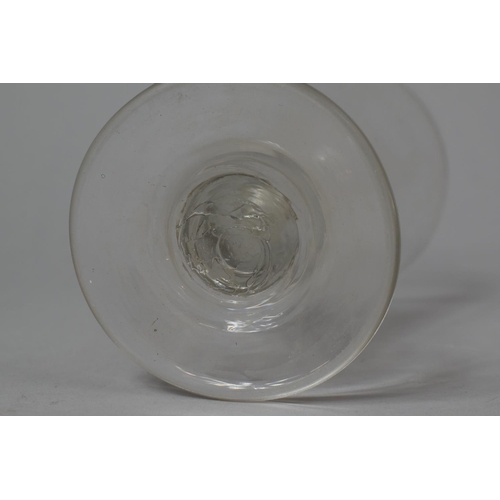 460 - An 18th Century Ale Glass, 14cm high