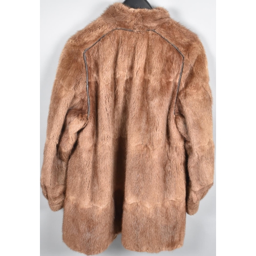 516 - A Vintage Ladies Fur Coat and Faux Fur stole