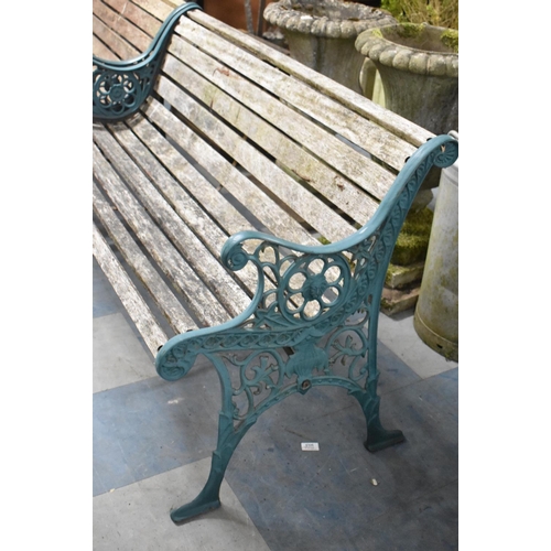 554 - A Vintage Garden Bench, 126cm Wide