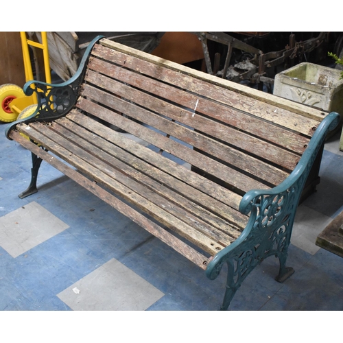 556 - A Vintage Garden Bench (Matches Lot 554)