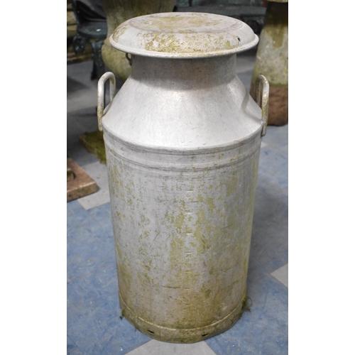 580 - A Vintage Aluminum Milk Churn, 73cm high