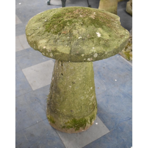 585 - A Sandstone Staddle Stone, 53cm wide