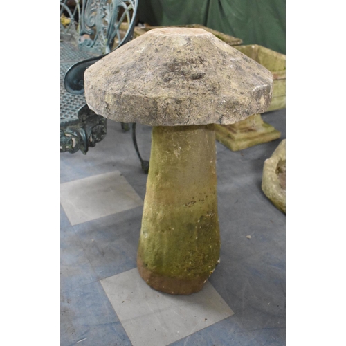 589 - A Sandstone Staddle Stone, 47cm Diameter