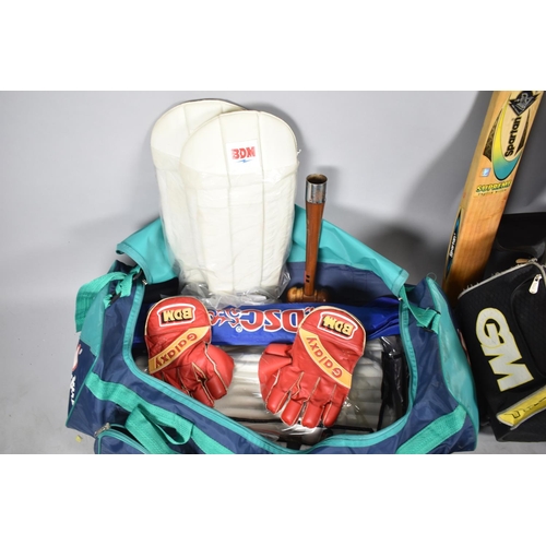 632 - Two Cricket Bags Containing Cricket Equipment to Include Helmets, Pads, Bat etc