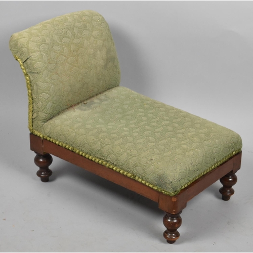 644 - A Late 19th/Early 20th Century Adjustable Gout Stool, 51cm Wide