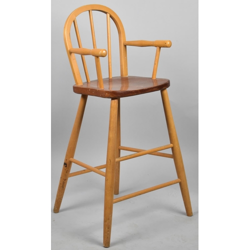 652 - A Mid 20th Child's Spindle Back High Chair