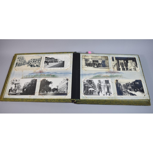 69 - A Chinese Lacquered Postcard Album Containing Mixed Postcards to Include Chinese Overseas Trading Co... 