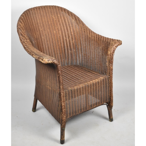 695 - A Lloyd Loom Armchair