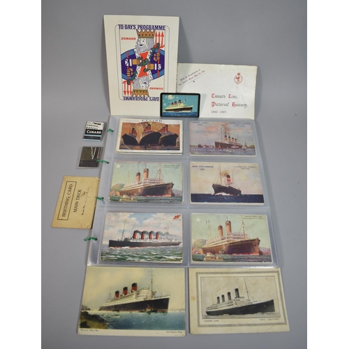 71 - A Collection of Over 70 Cunard and White Star Postcards Together with Small Collection of Similar Ep... 