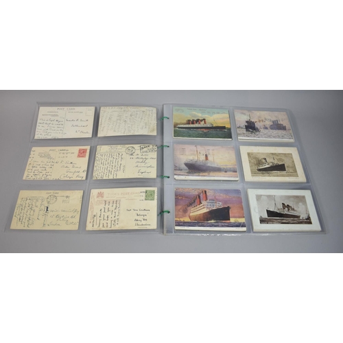 71 - A Collection of Over 70 Cunard and White Star Postcards Together with Small Collection of Similar Ep... 