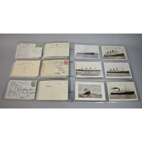 71 - A Collection of Over 70 Cunard and White Star Postcards Together with Small Collection of Similar Ep... 