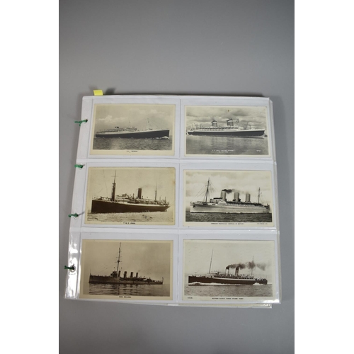 72 - A Collection of Approximately 204 Postcards of Ships and Shipping