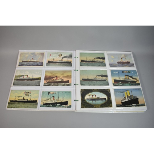 72 - A Collection of Approximately 204 Postcards of Ships and Shipping