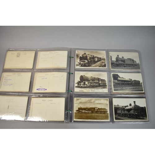 73 - A Collection of Approximately 78 Postcards Relating to Railways, Steam Trains etc to Inlcude LMS, LN... 