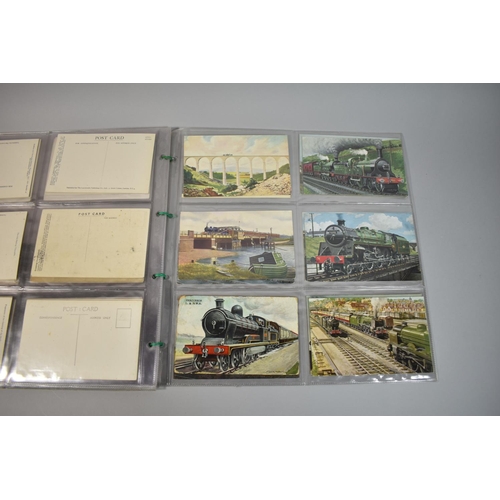 73 - A Collection of Approximately 78 Postcards Relating to Railways, Steam Trains etc to Inlcude LMS, LN... 