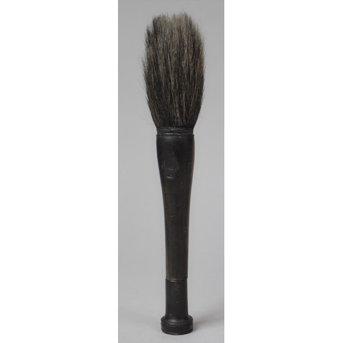 77 - A Large 19th Century Chinese Calligraphy Brush with Water Buffalo Horn Handle, 23cm Long