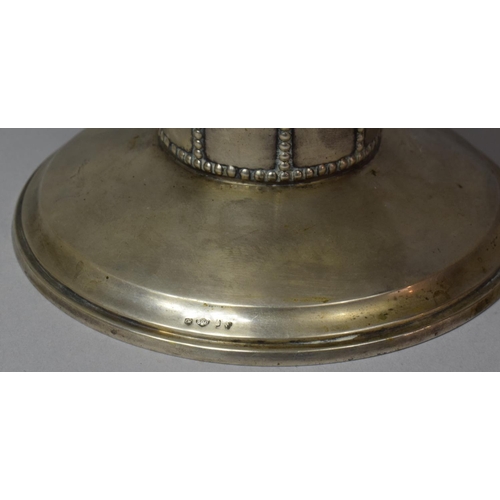 441 - An Austrian Silver Bowl with Pierced Border on Circular Foot, 19cm Diameter, Stamped 800