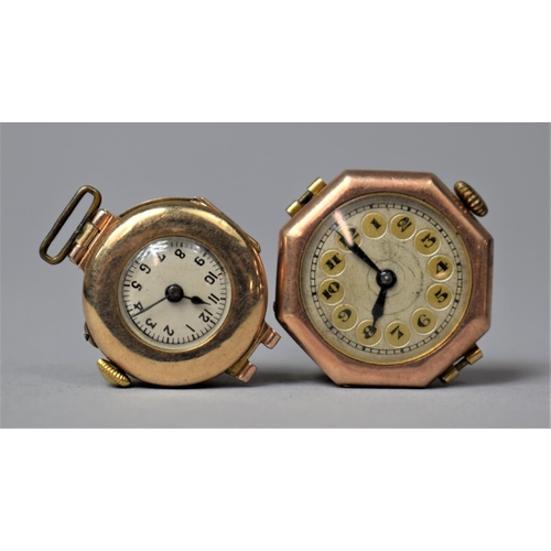 445 - Two 9ct Gold Watches, Both AF and No Straps